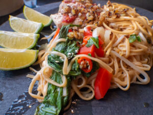 Gestoomde Zalm met Noodles